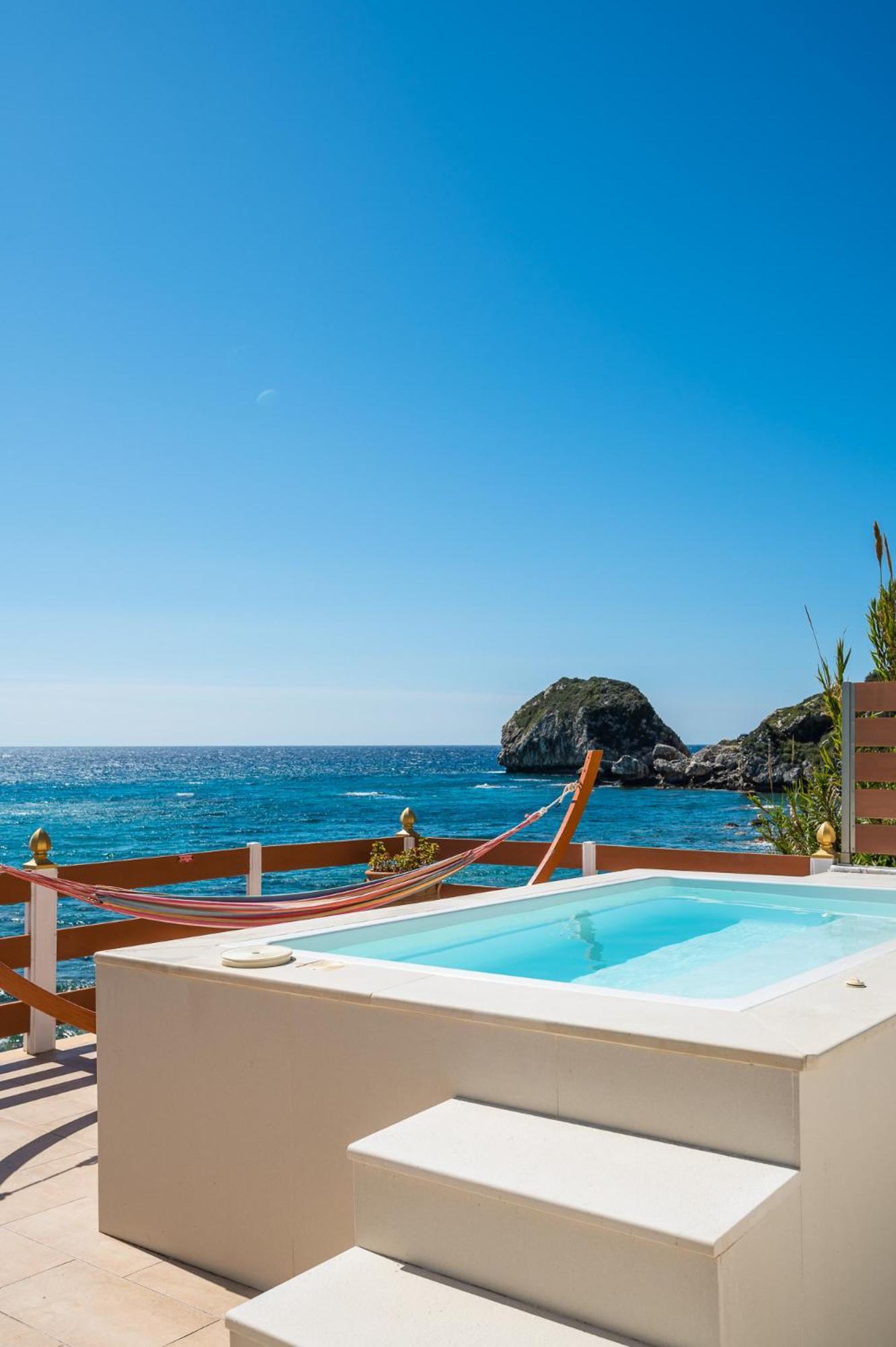 Villa Renata & Villa Filippos With Private Plunge Pool By Konnect Agios Gordios  Exterior foto